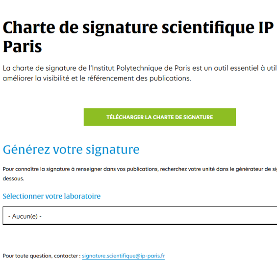 Générateur de signature des publications