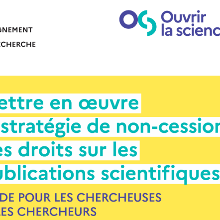 Stratégie de non-cession des droits